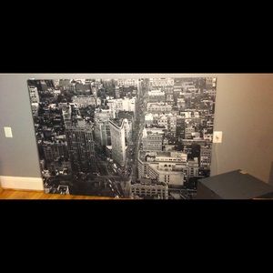Large 79 in x 55 in canvas print of NYC